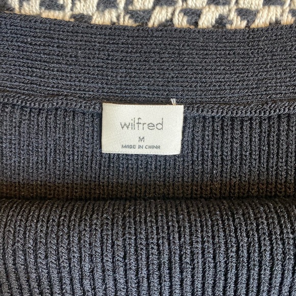 Aritzia Wilfred San Clemente Black Knit Sleeveless Crop Top Medium - Picture 5 of 9
